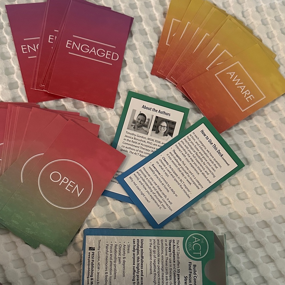 The Acceptance and Commitment Therapy Deck 52 cards - Picture 2 of 2